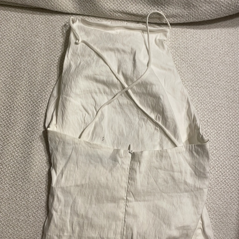 White mini cocktail dress